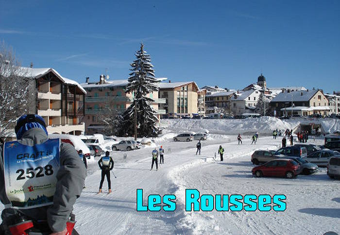 la station des Rousses en hiver lors de la Transjurassienne