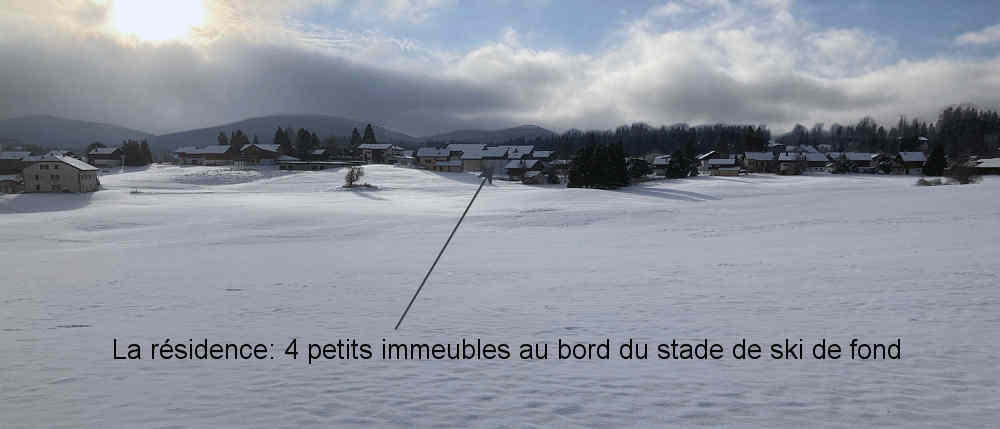 Emplacement de la location dans le quartier des Rousses en haut
