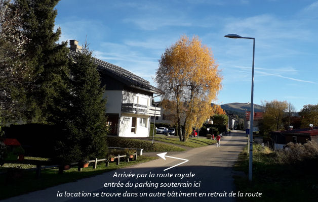 arrivée par la route royale